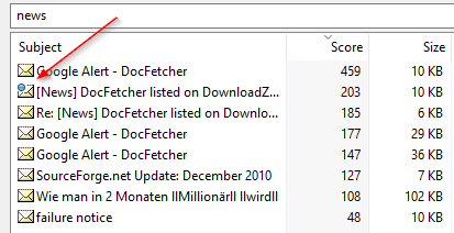 Email attachments marker