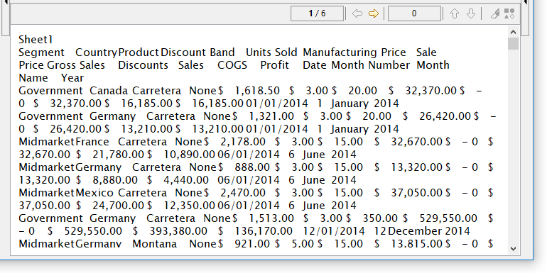 Pages Excel multiples