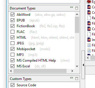 Remembering filter settings