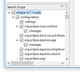 Remembering Search Scope tree expansion states